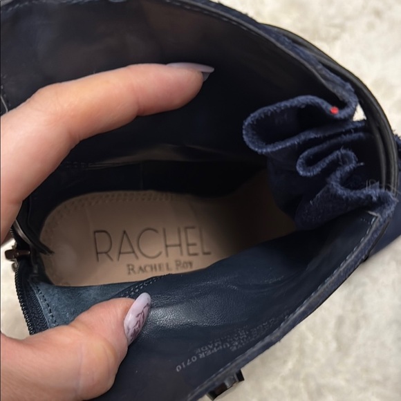 RACHEL Rachel Roy Dark Blue Wedge Boots - Picture 5 of 6